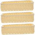 3 Piece Woven Cutlery Storage Basket for Bread Rolls by LALADEFIEE