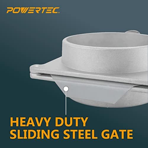 POWERTEC 70165-P2E Aluminum Blast Gate, 3" - 2PK - Image 4