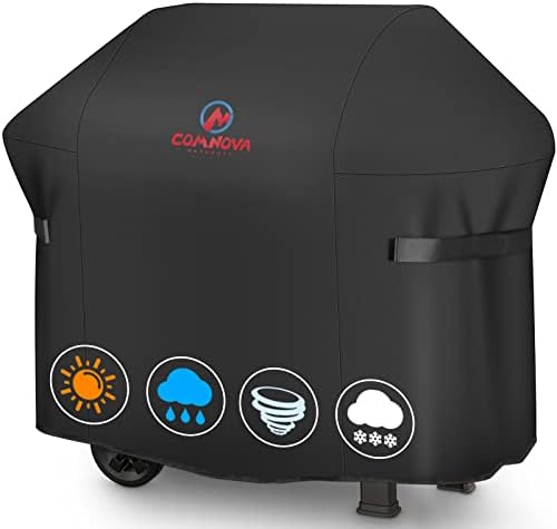 BBQ Gas Grill Cover, 48 Inch for Weber Spirit 2, Waterproof Weather Resistant, UV & Fade Resistant, PU Coating for Weber Spirit II 200 Series, Spirit 200, Spirit II E210 Gas Grill by MCOMNOVAOUTDOORS