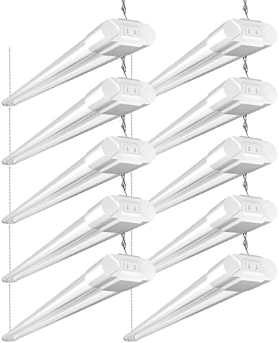 BBOUNDER 10 Pack 4FT LED Shop Light, 6500K, 40W=250W, 4400LM, 4 Linkable by BBOUNDER