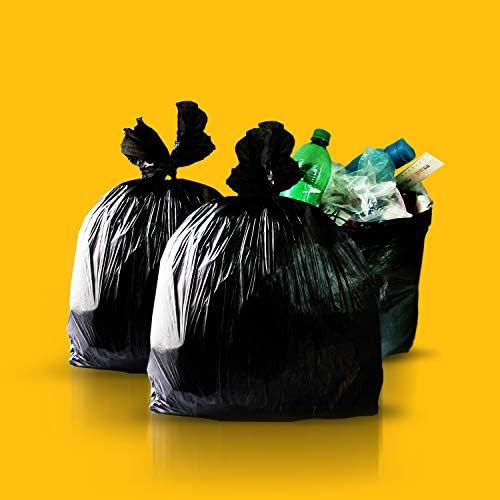 AmazonCommercial 23 Gallon SlimJim Trash Bags for Rubbermaid Receptacles, 1.1 Mil, Black, 150 Count (Pack of 4) - Image 4