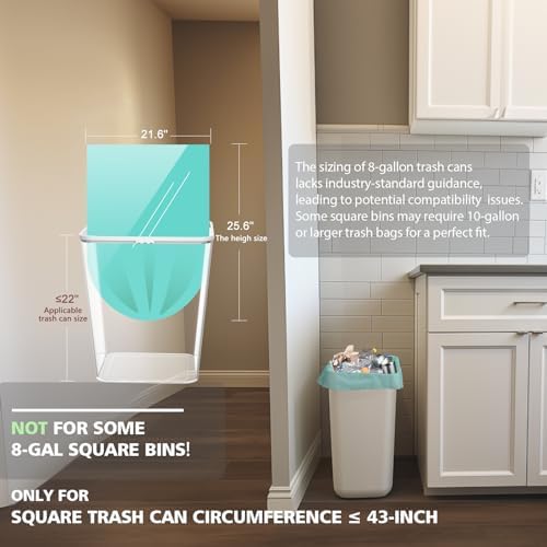 AYOTEE 8 Gallon Trash Bags, 80 Count,30 Liter Plant-based, Medium Size - Image 2