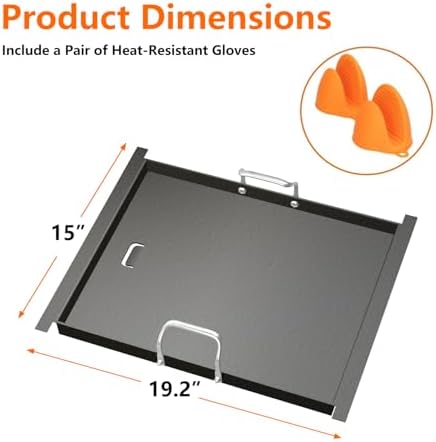 19.2"x15" Carbon Steel Griddle Insert for Bull 4 Burner Angus Outlaw Grills - Image 2