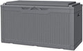 JUMMICO 100 Gallon with Cushion Deck Box, Waterproof Outdoor Storage Box by JUMMICO