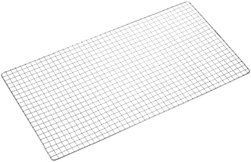 HARFINGTON Square BBQ Grill Net 29.5x60cm Stainless Steel Cross Wire Barbecue Mesh Mat for Baking Smoking Charcoal Grilling Roasting - Image 3