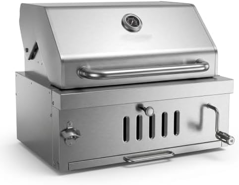 28In Large Built in Charcoal Grills for Outdoor Kitchen Island by XLB-TYNFD