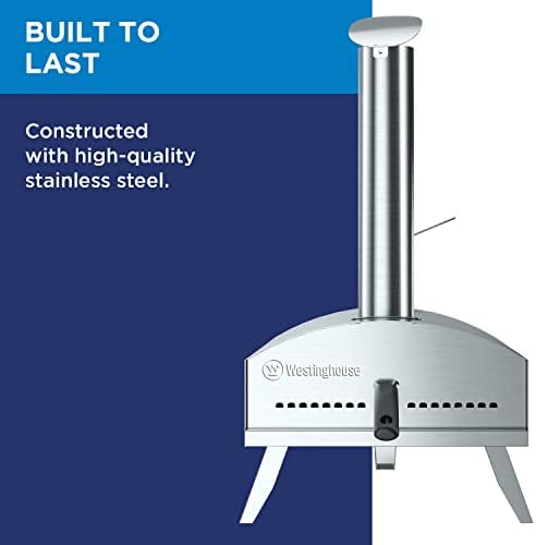 Westinghouse Wood Pellet Artisan Outdoor Pizza Oven -Stainless Steel Portable Pizza Ovens,Wooden Pellet - Image 2