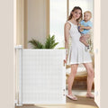 EZIGO 55 Inch Retractable Baby Gates Extra Wide Reinforced Baby Dog Gate by EZIGO