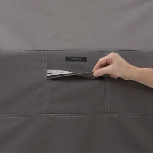 Classic Accessories Ravenna Water-Resistant 60 Inch Rectangular Fire Pit Table Cover, Outdoor Table Cover - Image 2
