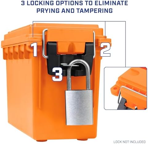 Sheffield 12630 Ammo Box Made in USA Stackable Lockable Ammo Storage Box - Image 5