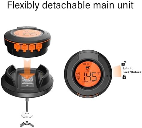 BBQ Grill Base for AT-02 Bluetooth Meat Thermometer - Image 4