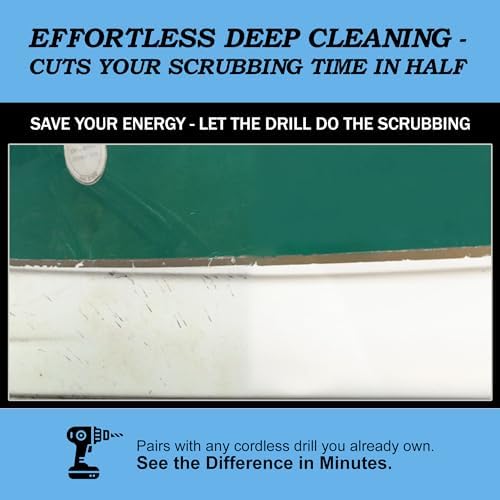 Drillbrush Boat Cleaning Brush Kit - Motorized Hull Power Scrubber Set - Image 5