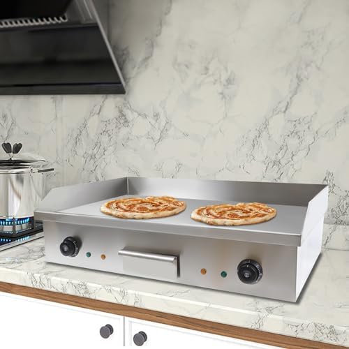 29" Commercial Electric Griddle, 3000W 110V Countertop Flat Top Grill, Non-Stick Stainless Steel, Adjustable Temperature – Heavy Duty for Restaurants, Outdoor Cooking, BBQ - Image 6