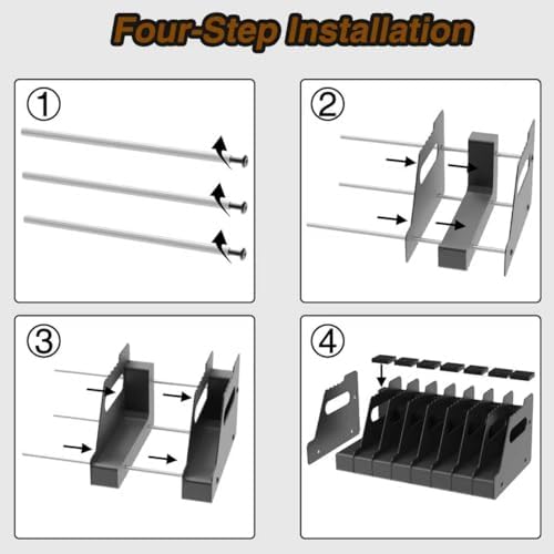 HEKAGURA Pistol Rack for Gun Safe, Can Hold up to 4-8 Pistols, with Foam Protection to Prevent Scratches on The Guns for Revolvers, Glock 17 19 23 Gun Safe Accessories - Image 7