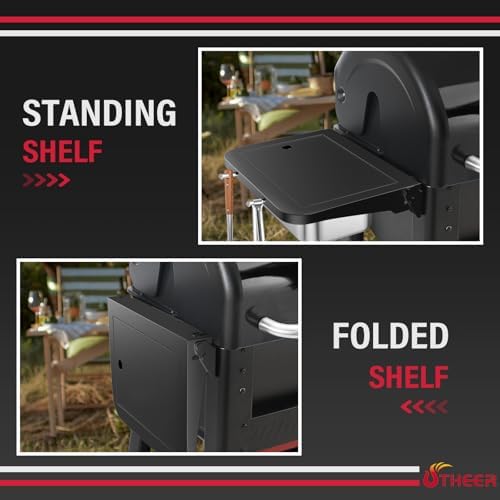 Utheer Grill Side Table Shelf for Weber Searwood 600/600XL Cut & Rinse Prep - Image 6
