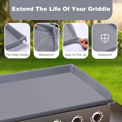 NancyL 36 Inch Silicone Griddle Cover for Blackstone (Gray) - Image 2