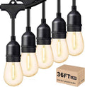 Svater Outdoor String Lights LED 36 FT S14 Commercial Grade Waterproof ETL by Svater