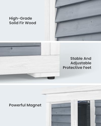 Bealife 63.2" Outdoor Storage Cabinet with Double Doors - Grey - Image 2