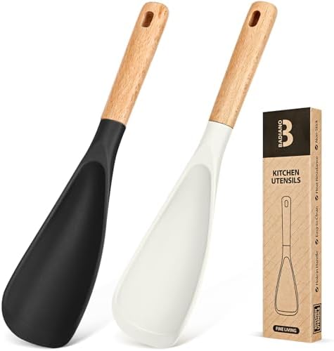 Badiano Silicone Cooking Spoon for Nonstick Cookwares, Multi-function,11.4" by BADIANO