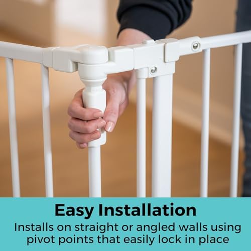 Toddleroo by North States - 6-Bar Extension for Deluxe Décor Gate: 15 Inch Baby Gate Extension - Add Up to 6 Extenders - White - Image 5