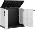 LHBcraft Outdoor Storage Cabinet 36 Cu Ft with Lockable Doors, Portable Horizontal Storage Shed, Resin Outdoor Storage Box Waterproof for Patio-Easy to Assemble by LHBcraft-US