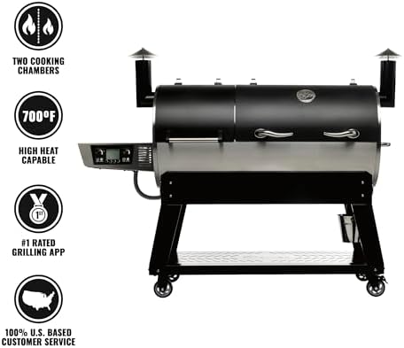 recteq DualFire 1200 Wood Pellet Smoker Grill, Wi-Fi Electric Pellet Grills, Dual Chambers for Hot and Fast + Low and Slow Cooking - Image 2