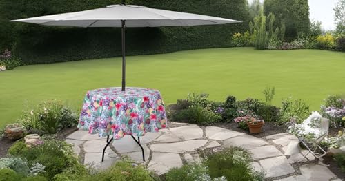 SUQ I OME Patio Tablecloth, Pineapple, 60'' Round with Zipper - Image 5