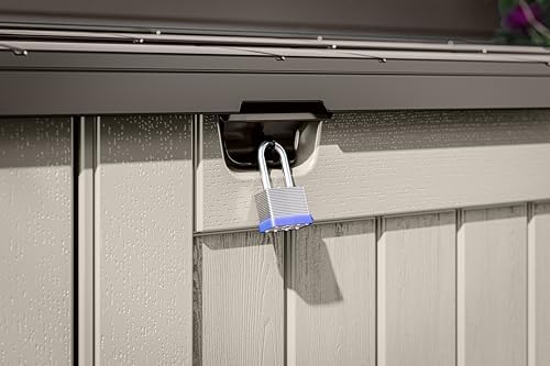 Suncast 5.9' x 3.7' Horizontal Stow-Away Storage Shed, Resin, Hinged Lid - Image 4