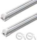 Barrina T8 LED Shop Lights 4FT, 40W 5500LM 5000K, High Output, 2 Packs by Barrina