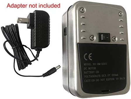 Universal Stainless Steel 304 Quiet Battery Powered Rotisserie Motor Cordless for Barbecue Grilling Camping, Dual use as Battery Motor and AC BBQ Motor(Battery and AC Adapter not Included) - Image 4