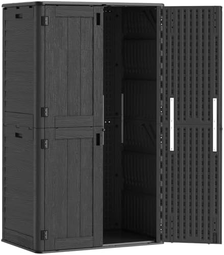 Outdoor Storage Shed Waterproof, 61 Cu.Ft Tall Vertical Resin Sheds - Image 2