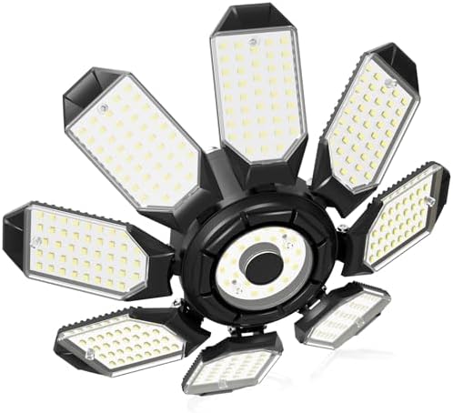 Adiding LED Garage Lights, Ultra Brighter 14000LM 6500K Garage Lighting by Adiding