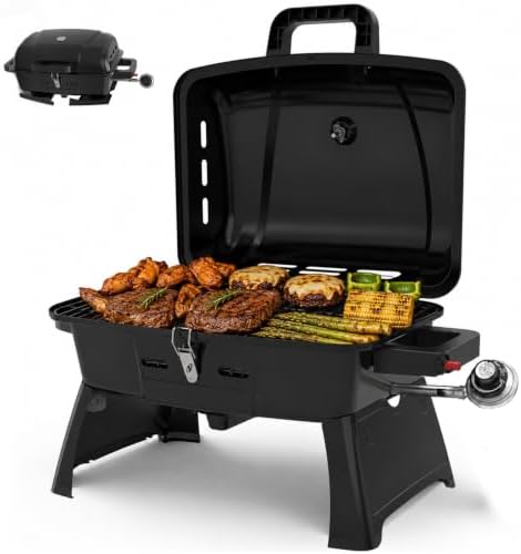Brand-Man Portable Propane Gas Grill 1 Burner 10,000 BTU 240 sq.in. by BRANDMANGRILLSSINCE1987