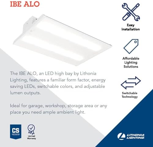 Lithonia Lighting I-Beam LED High Bay Light, Adj Brightness, 4000K/5000K - Image 2