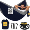 Wise Owl Outfitters Camping Hammock – up to 500lbs Portable Hammock with Tree Straps - Travel, Backpacking, Hiking, Outdoors Camping Gear - Single or Double by WiseOwlOutfitters