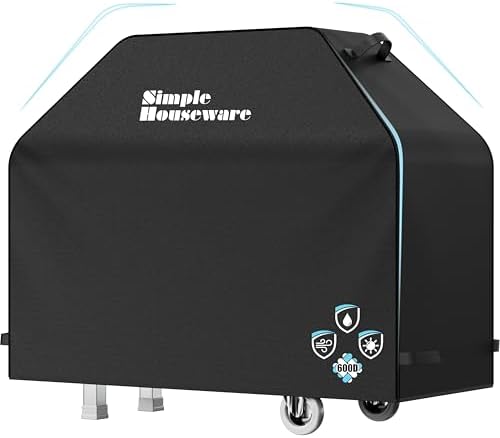 Simple Houseware 55 in. Heavy-Duty BBQ Gas Grill Cover, Waterproof by SimpleHouseware
