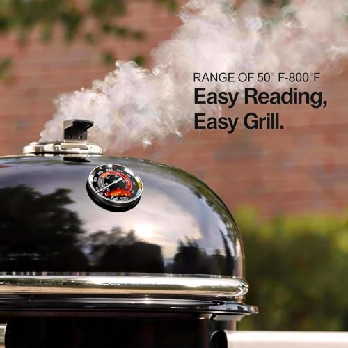 Grill Thermometer 2.6 Inch Round Dial 50-800F Dual Scale - Image 7
