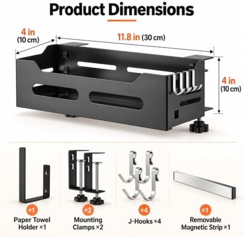 Blackstone Caddy, Griddle Caddy for Blackstone 22/28/36 Inch Griddles, Space Saving Grill Storage Organizer with Paper Towel Holder & Magnetic Tool Holder for Blackstone Griddle Accessories - Image 5
