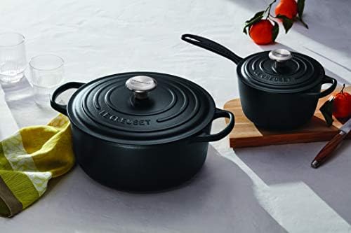 Le Creuset Enameled Cast Iron Round Dutch Oven, 5.5 qt., Licorice - Image 5