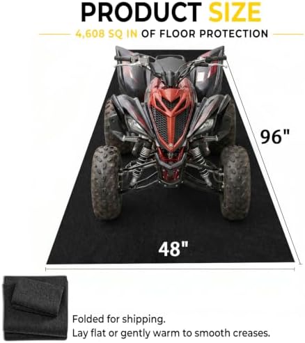 Heavy Duty Oil Spill Mat, Oil Mat, Garage Floor Mats for Under Car, 48"x96" - Image 2