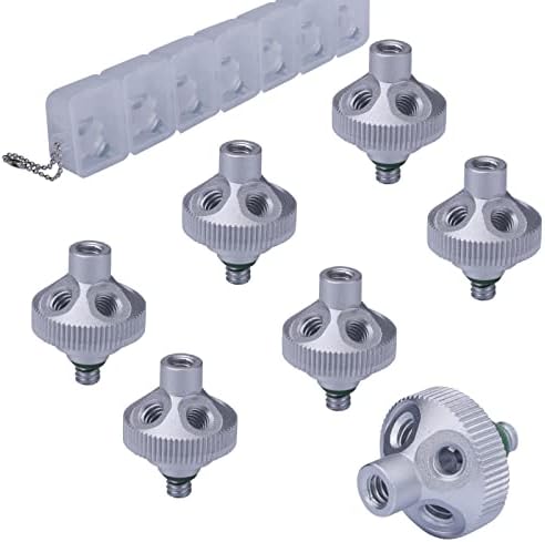 Fogland Misting Nozzle Cluster Body with 5X 10/24unc Thread Holes for Patio Garden Outdoor Misting Cooling System, 7pcs per Pack by Fogland