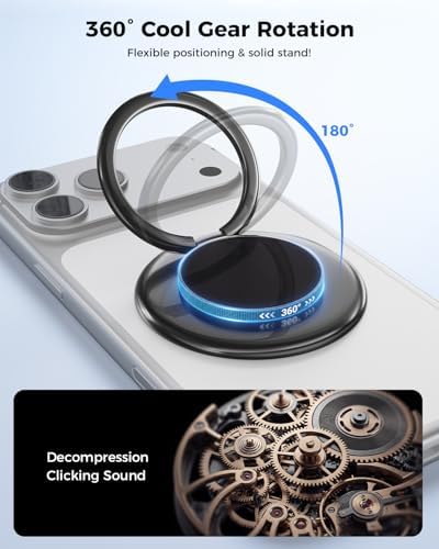 SUPERONE Double-Sided MagSafe Phone Grip, Adjustable Magnetic Ring Stand - Image 4