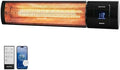 1500W Patio Heater, Electric Outdoor Heaters for Patio with Thermostat, Instant Warmth Carbon Fiber Infrared, Smart App & Remote Control, Wall & Stand Mount, IP65 Waterproof by Unknown
