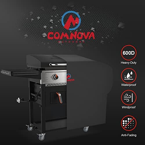 Comnova Griddle Cover for Blackstone 28 Inch With Hood - 600D Heavy Duty Waterproof Flat Top Grill Cover for Pro Series, BBQ Cover for Models 1883, 1924 and More - Image 4
