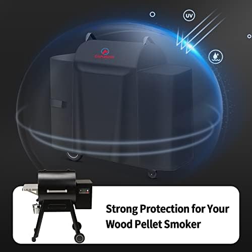 Comnova Grill Cover for Traeger Ironwood 650-600D Wood Pellet Smoker Cover for Traeger Waterproof & Heavy Duty, Premium Pellet BBQ Cover Accessory for Treager Ironwood 650 Grills - Image 5