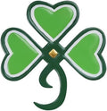 YEAHOME St Patricks Day Shamrock Wall Decorations, 11'' Metal Clover Wall Art Decor, Lucky Shamrock Yard Garden Decor Hanging for Home Front Door, Kitchen, Bathroom, Bedroom, Indoor & Outdoor by YEAHOME