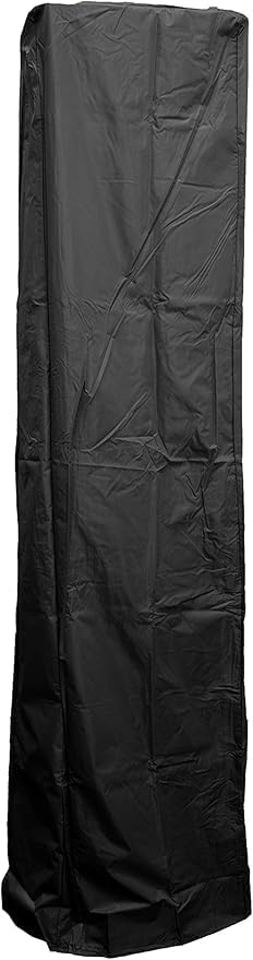 Golden Flame Resort Model 49,000 BTU NATURAL GAS Glass-Tube Flame Patio Heater in Rich-Mocha Matte Finish with Mobility Wheels and Protective Cover - Image 4