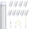 8FT 10 Pack LED Shop Lights, 120W 15000LM 6000K Garage Lighting by fmwkrjLightYourSpace
