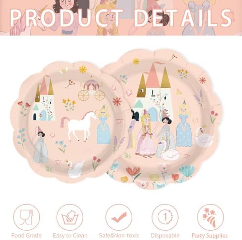 250Pcs Princess Birthday Party Decorations for Girls' Princess Serves 50 - Image 3