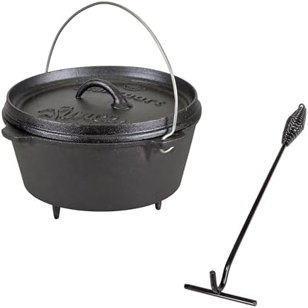 Stansport Pre-Seasoned Cast Iron Dutch Oven by Stansport